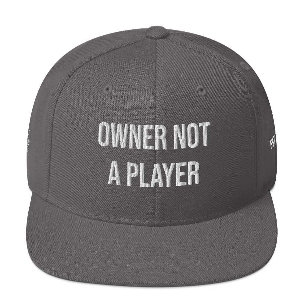 OWNER NOT A PLAYER SNAPBACK