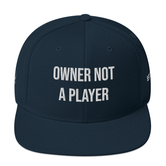 OWNER NOT A PLAYER SNAPBACK