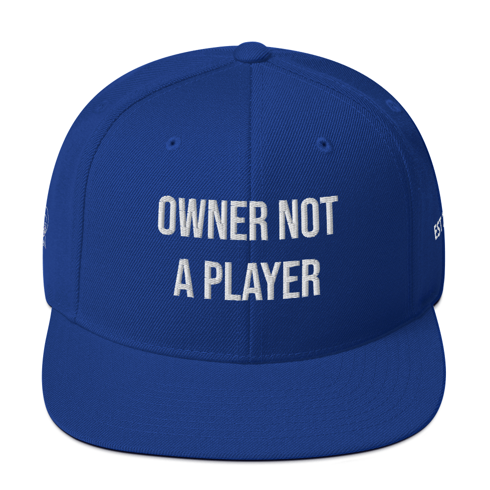 OWNER NOT A PLAYER SNAPBACK