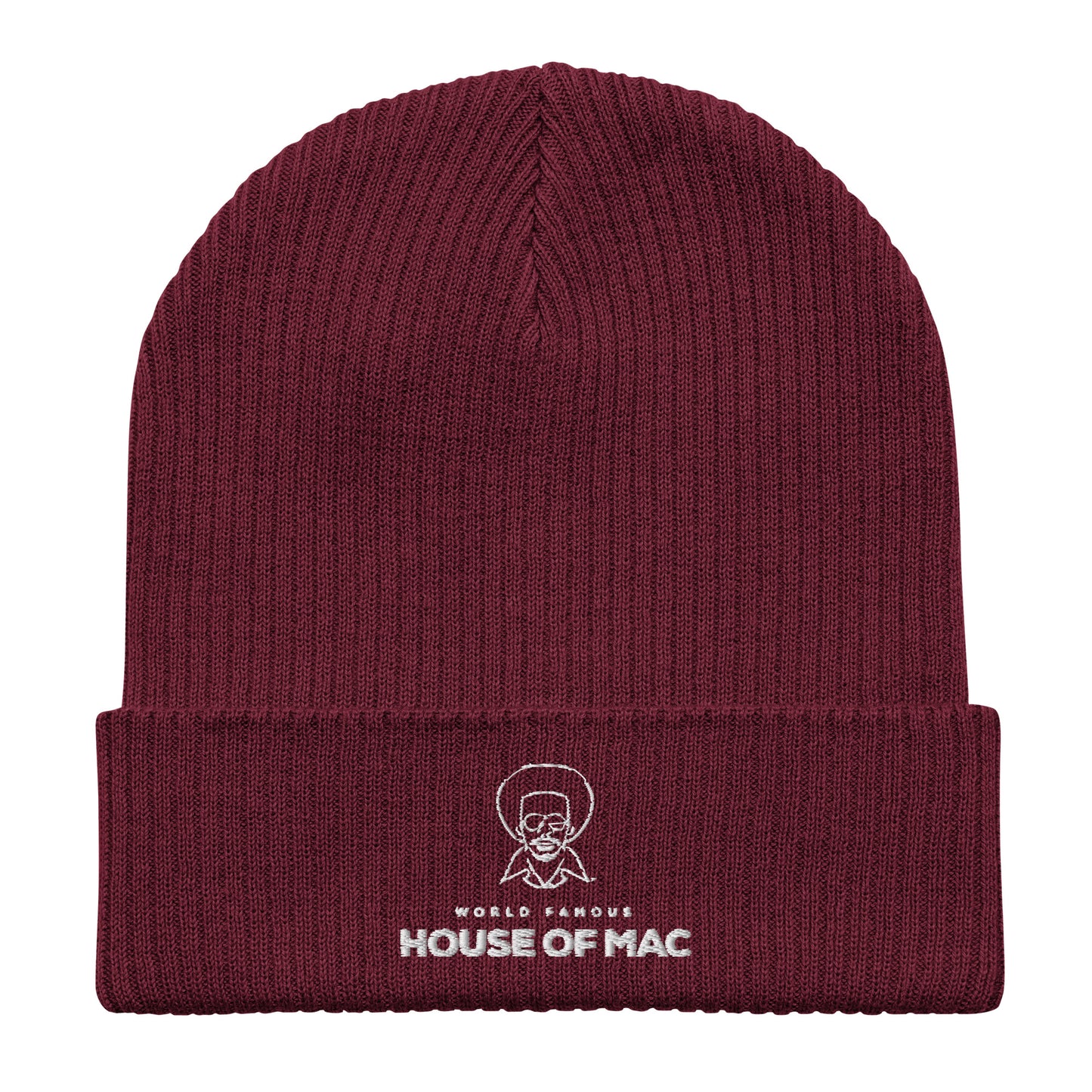 House of Mac Organic Ribbed Beanie