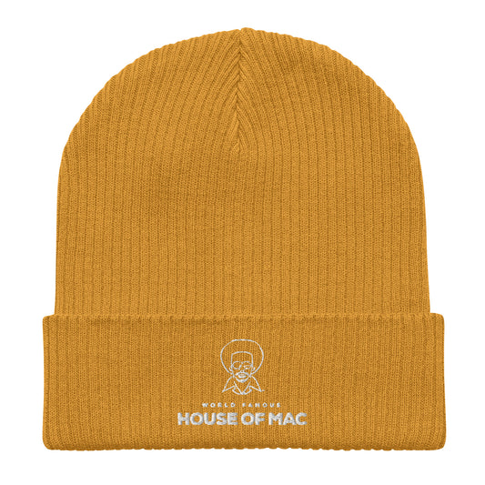 House of Mac Organic Ribbed Beanie